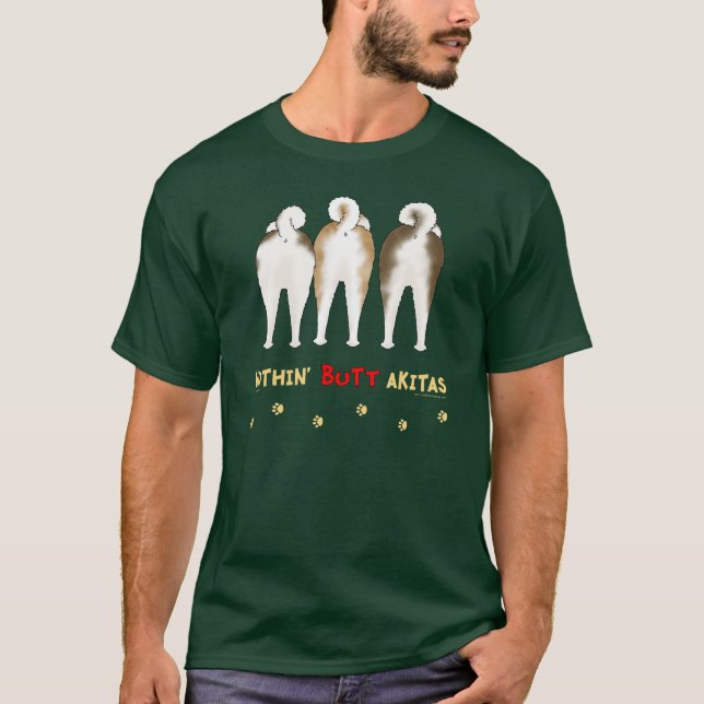 Nada termina o t-shirt da obscuridade de Akitas (Frente)