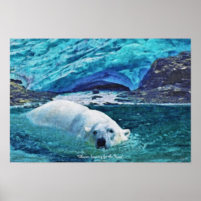 Nadação de Urso Polar e Poster de Arte da Vida Sel (Frente)