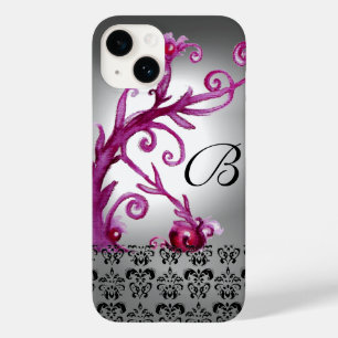 NADAÇOS, BERRIES MONOGRAMA DAMASK rosa, branco pre