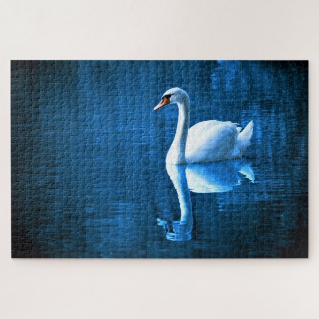 Nadando Quebra-cabeça Swan (Horizontal)