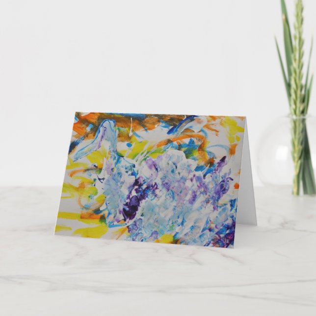 "Nadando rio acima" o cartão (Frente)