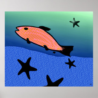 Nadar com o poster das estrelas