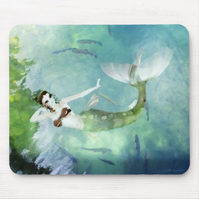 Nadar com Salmon Mousepad (Frente)