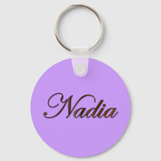 NADIA Name-Branded Gift Chaveiro ou Zipper-pull