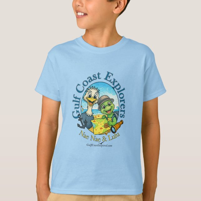 Nae Nae & Lulu Gulf Coast Explorers  T-Shirt (Frente)