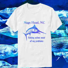 Nags Head NC Belo Sabor Azul Camisa