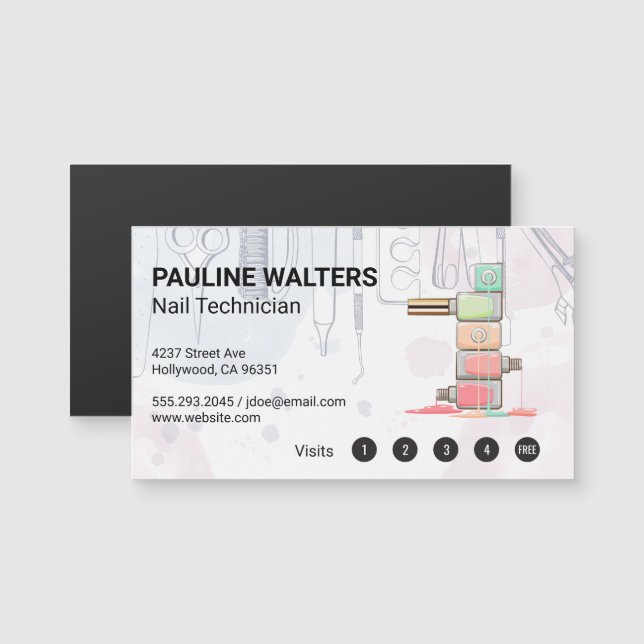 Nail Poli | Ferramentas do Manicure (Frente/Verso)