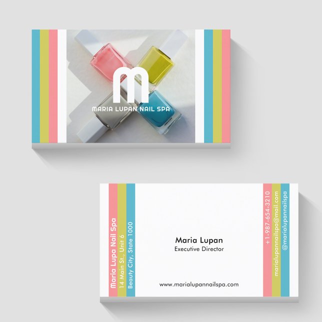 Nail Polonês, Cartão de visita de Spa de Nail Polo (Criador carregado)