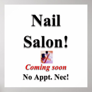 Nail Salon Breve Poster Matte