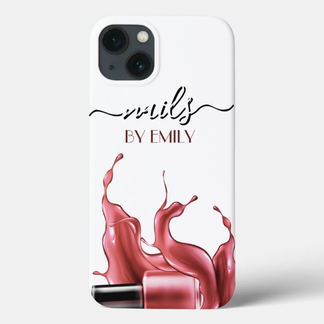 Nail Salon Polonês Botão Espalhar Pastel (Verso)