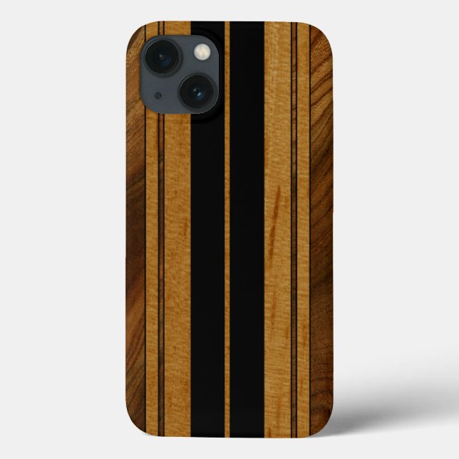 Nalu Mua Faux Koa Wood Surfboard iPad Mini Retina (Verso)