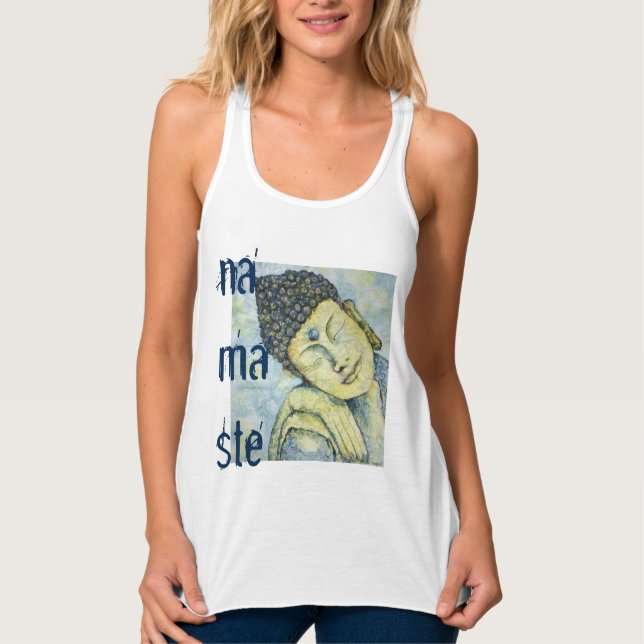 Namaste Buddha Art Tank Top (Frente)