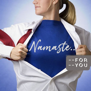 Namaste Camiseta de Yoga de Meditação Espiritual