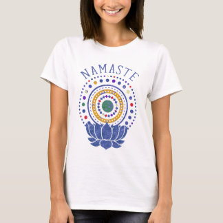 Namaste Chakra colore a camiseta da ioga