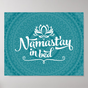 Namaste Mandala Funny Quote PERSONALIZÁVEL Poster