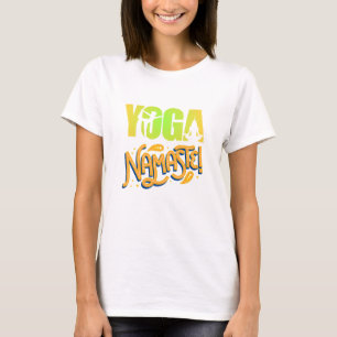 Namaste Moderno Meditação Espiritual Yoga T-Shirt