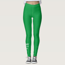 Namaste Sober dirigindo leggings verdes