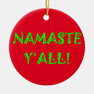 Namaste Y'All - Enfeites de natal Yoga