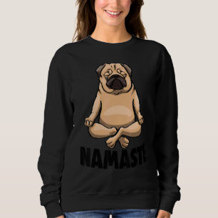Namaste Yoga Animal Pug Camisetas