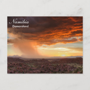 Namíbia - Cartão postal da tempestade Damaraland