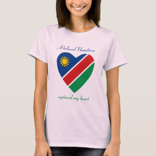 Namíbia Flag Sweetheart T-Shirt