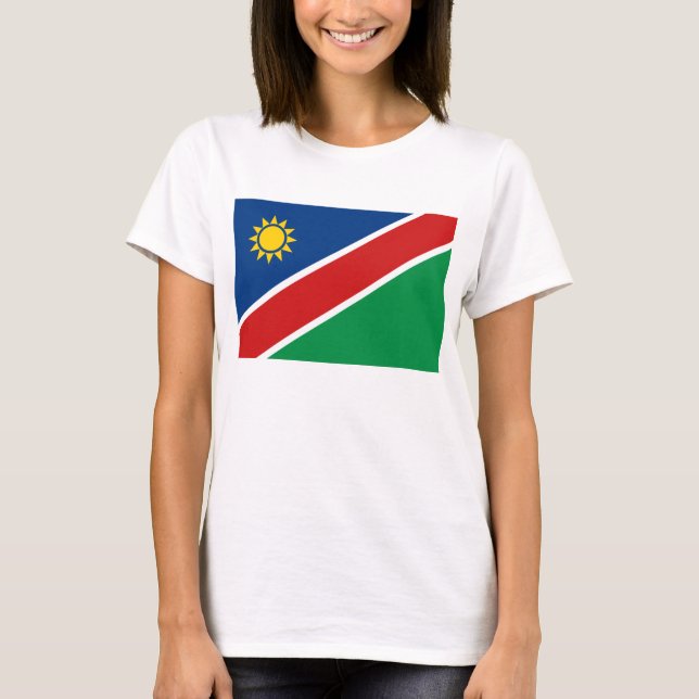 Namíbia Flag x Map T-Shirt (Frente)