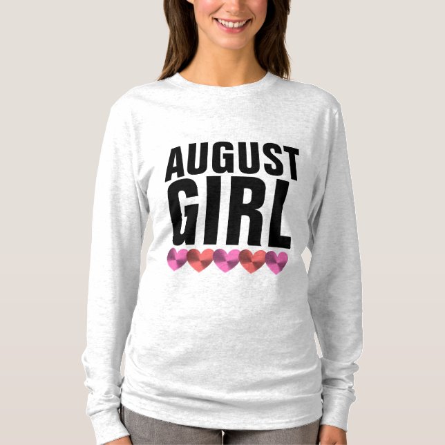 NAMORADA DE AGOSTO T-Shirts Camisetas (Frente)
