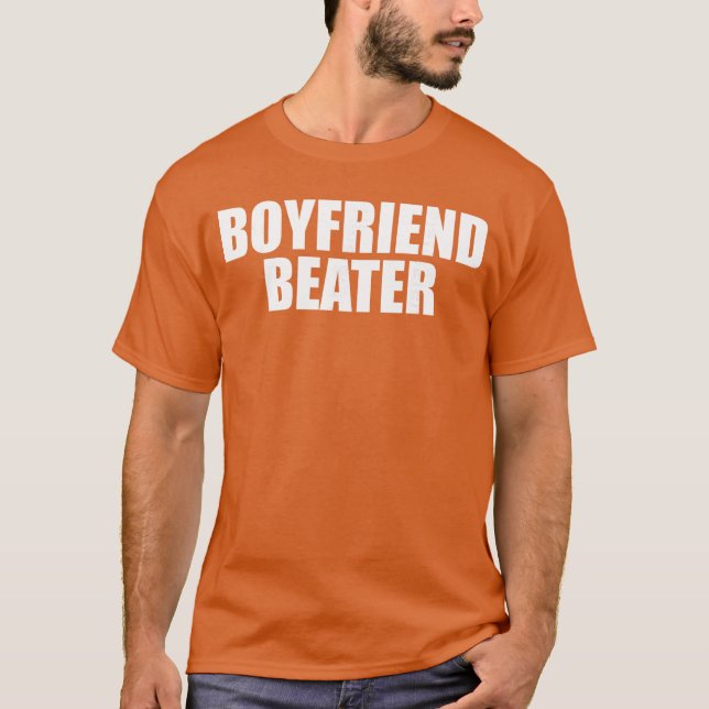 Namorado Beater Camiseta Engraçada Namorada (Frente)