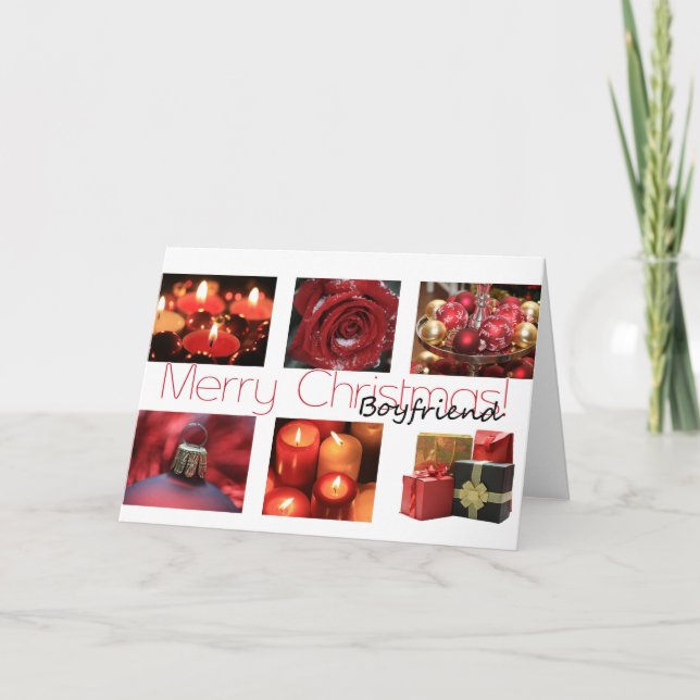 Namorado Feliz cartão de Natal (Frente)