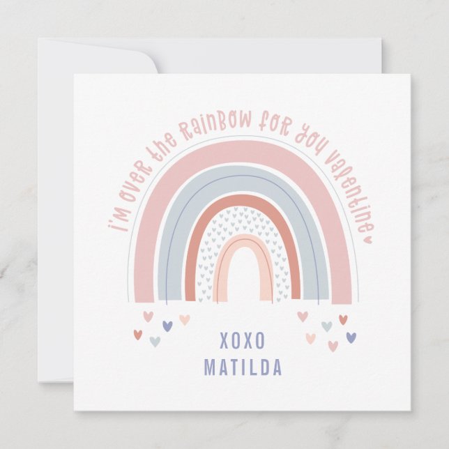 Namorados da sala de aula de fotos fofo do arco-ír (Frente)