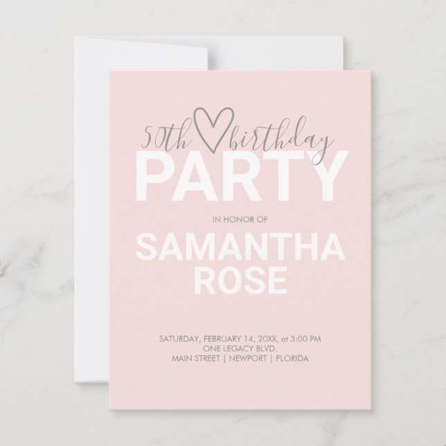 Namorados de aquarela 50ª Festa de aniversário (Frente)