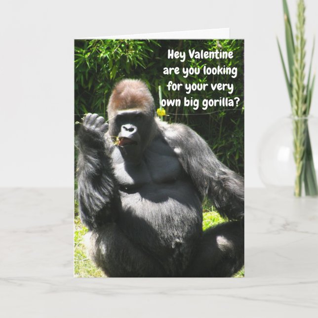 NAMORADOS DE SER O SEU GRANDE cartão GORILLA (Frente)