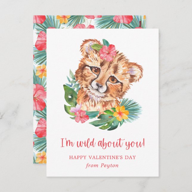 Namorados de Tamanho do Cartão Postal de Leão de C (Frente/Verso)