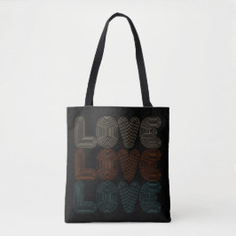 Namorados de Typografo Simples Retro Love | Bolsa