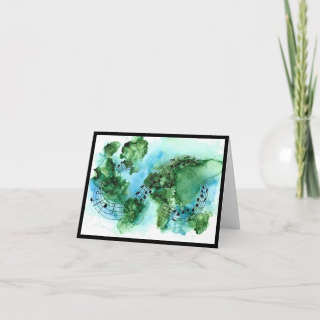 Namorados do que o mundo precisa agora é cartão de (Frente)