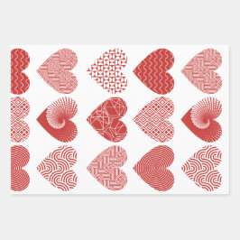 Namorados doce doce doce doce padrão cardíaco verm