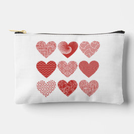 Namorados doce doce doce doce padrão cardíaco verm