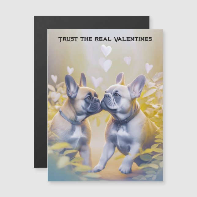 Namorados Engraçados Amantes de Bulldog Francês (Frente/Verso)