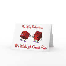 Namorados, Fazemos Um Cartão De Dice Par De Excele