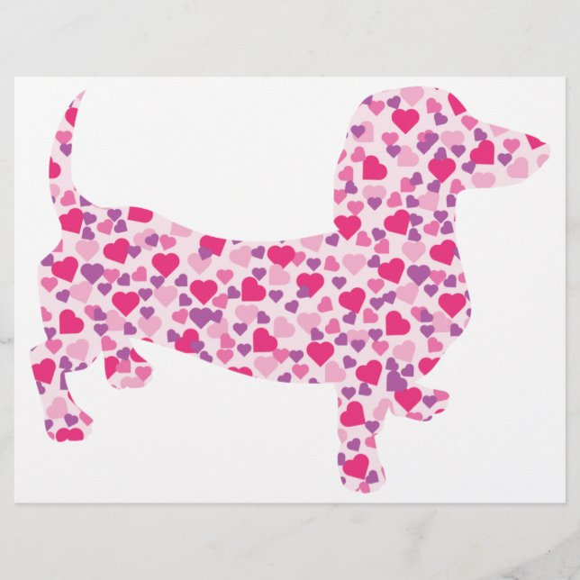 Namorados Hearts Dachshund (Frente)