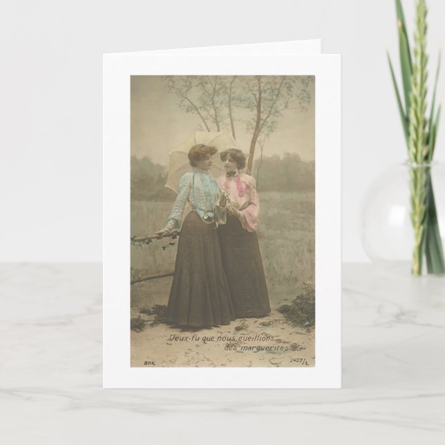 Namorados lésbicas do cartão (Frente)