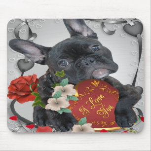 Namorados Mousepad do BULDOGUE FRANCÊS