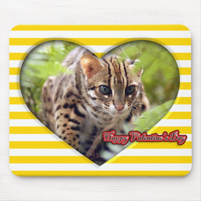 Namorados Mousepad do gato de Bengal (Frente)