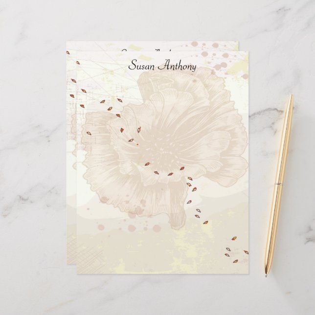 Namorados - Papel de Papel de carta flexível desbo (Frente/Verso In Situ)