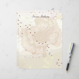 Namorados - Papel Papel de carta Floral Desvanecid