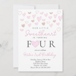 Namorados Quarto Convite de Aniversário