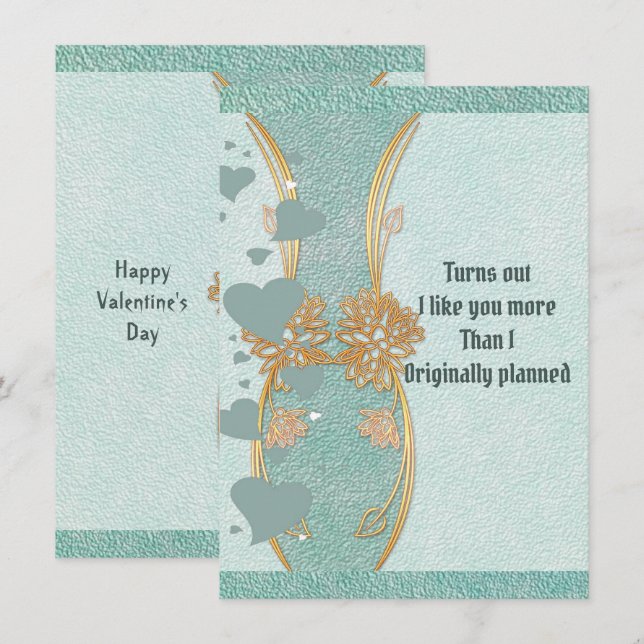 Namorados Românico Namorado Azul Teal Azul Floral  (Frente/Verso)