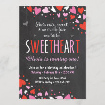 Namorados Swetheart Convite de aniversário