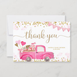 Namorados Truck Sweetheart Cartões de agradeciment