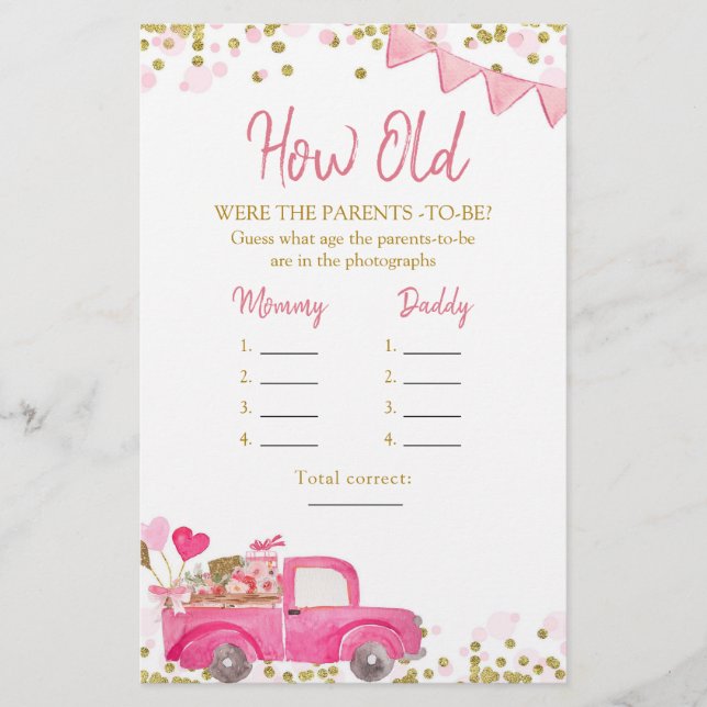 Namorados Truck Sweetheart Quão Velhos Os Pais (Frente)